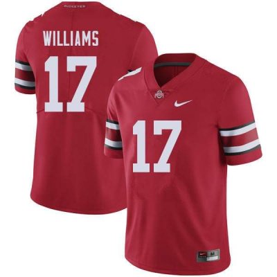 Men's Ohio State Buckeyes #17 Alex Williams Red Nike NCAA College Football Jersey May YZH0244PW